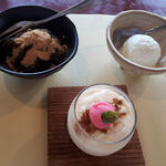 ステーキハウス 秀 - デザート３種　2023.5