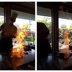 ステーキハウス 秀 - シェフのパフォーマンス　2023.5