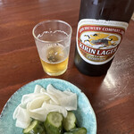 そば処　ひろせ - ビールとお通し