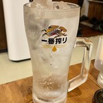 お好み焼 焼そば てこいち - プレーン酎ハイ特大