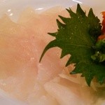 花海 - かわはぎの刺身、肝醤油で
