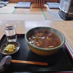 Kamesugi Soba - カレー南蛮そば880円