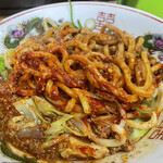 自家製麺 てんか - 混ぜた後