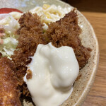 アレックス - ⭐️ Aランチ(ポークカツ&カキフライ)¥850
　※しじみの味噌汁付