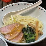 らー麺 あけどや - 鴨つけ麺2023〜あっさり醤油南蛮仕立て〜　麺