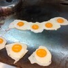 手作りハンバーグ卵