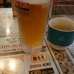 ガガルスパイス - 生ビール(確か税抜き￥380)やすい