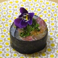 宇田津 鮨 - ランチおまかせコース：鯵のハーブ巻