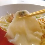 喜多方 満喜 - ツルツルのワンタン