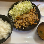 花咲か食堂 - 味噌ダレ普通盛り