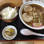 みずうみ - ラーメンとライス