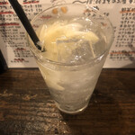 もつ焼きごえん - ２杯目はガリ酎ハイ