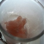 エクアトゥール - 口直し：グァバと桃のグラニテ 