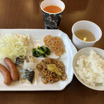 東横INN - 1日目の朝食ビュッフェ