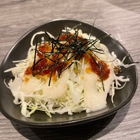 鉄板焼katakago - サラダにとろろ芋