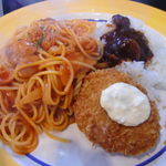 キッチン ニューほしの - パスタセットＢカニクリームコロッケ美味～♪