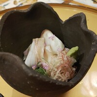 季去来亭 - 鯛のお造りに火を通してもらえました