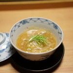 しのはら - 賀茂茄子にフカヒレ餡かけ　美味い！