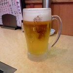 Tsuruya - ランチビール350円はなんとエビスのジョッキ生♪