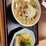 Ramen No Hourensou - ホルモン(味噌)半チャーハン