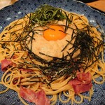 洋麺屋 五右衛門 - （2023/4月）納豆とカリカリベーコンのスパゲティ