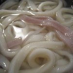 むさしの エン座 - 釜揚げうどんの麺アップ