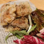 EBISU FRY BAR - マッシュルームとアンチョビの天ぷら
