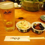 かもん亭 - ビールと付け出し