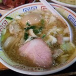 塩そば専門店 桑ばら - ズワイ蟹と金目鯛の塩つけそば＋本鮪丼