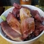 塩そば専門店 桑ばら - ズワイ蟹と金目鯛の塩つけそば＋本鮪丼