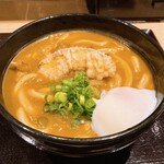 かまたまーる - カリーうどん（中）と温玉