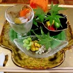 寿庵 - 前菜を取り分け