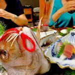 寿庵 - 鯛の口には紅白の水引き