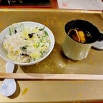 寿庵 - かやく御飯　赤出汁