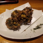 やんたけ - 島もずくとトウモロコシの天ぷら