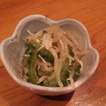やんたけ - お通し⑤：ゴーヤともやしのナムル