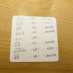 鮨 一二郎 - 酒のラインナップ