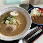 白石区複合庁舎 食堂 - 味噌ラーメンセット690円