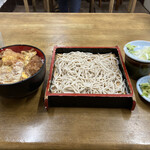 まる満 - かつ丼半もりそばセット800円