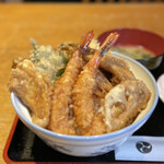 Tempura Kappou Ikeda - 天丼¥1000（近景）