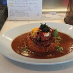 太陽カレー - 三元豚ロースカツ・エビフライと愛媛産ハモフライのデラックスカレー有機野菜入り ライス400ｇルゥ増ちょい辛