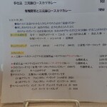 太陽カレー - 今日のメニュー