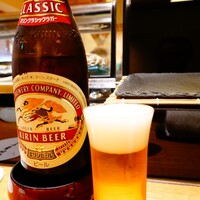 築地青空三代目 大名古屋ビルヂング店 - KIRIN クラッシックラガー(中瓶)