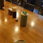 鶏とうどん 源次郎 - お水おかわり