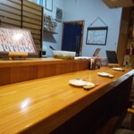 貝鮮炭菜 はちろく - カウンター