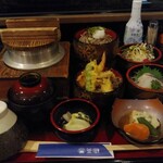 釜蔵 - 割子そばセット