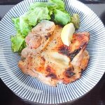 Salt-grilled chicken thigh set meal