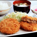 Wagyu minced meat cutlet set meal