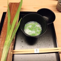 東山 緒方 - 菖蒲 スナップエンドウのおかゆ