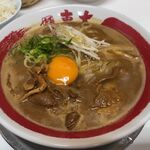 ラーメン東大 - 東大ラーメンこってり豚スラ肉増し並1100円